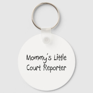 Mommys Little Court Reporter Key Ring