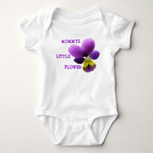 Mommys Little Flower Customisable Baby Clothing Bodysuit