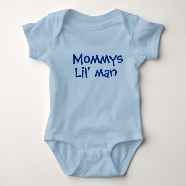 Mommys little man baby bodysuit (Front)