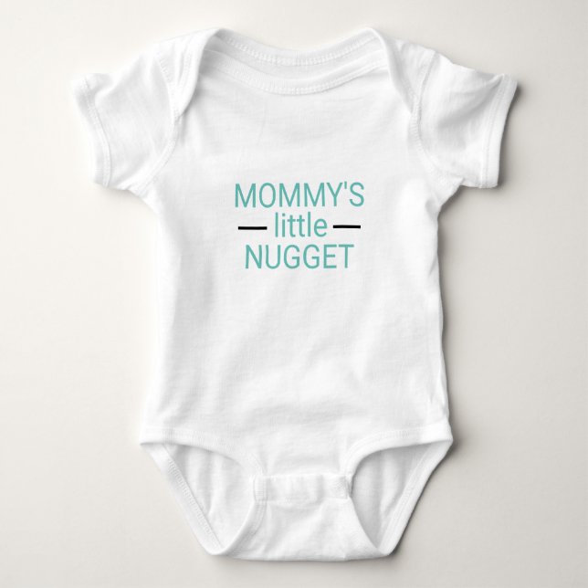 MOMMY'S LITTLE NUGGET one-piece Baby Bodysuit (Front)