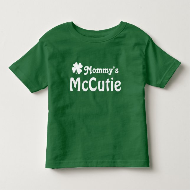 Mommy's McCutie Green St. Patrick's Day Toddler T-Shirt (Front)