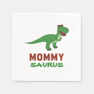 Mommysaurus Dinosaur T-Rex Dino Mum Mother's Day Napkin
