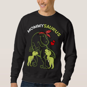 Mommysaurus Mummy 2 Kids Dinosaur Mum Mother's Day Sweatshirt