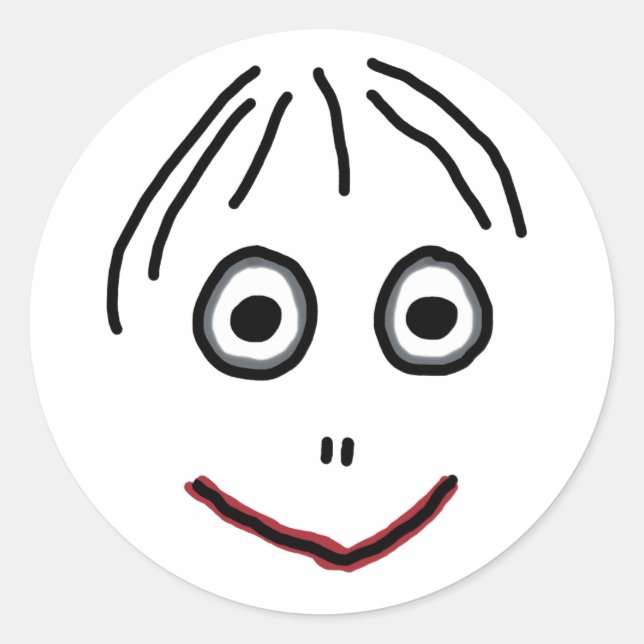 Momo Classic Round Sticker (Front)