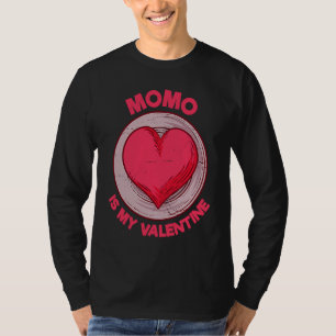 Momo Is My Valentine Dumpling  Nepalese Food Humor T-Shirt