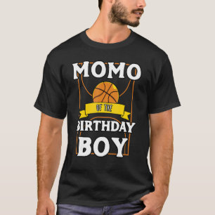 Momo Of The Birthday Baller Basketball Bday Party T-Shirt