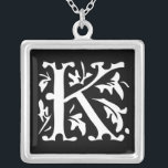 Momogram Silver Necklace<br><div class="desc">Keepsake Necklaces Choose either Silver Plated Gold Finish or Sterling Silver Unique Personalised Custom !st Christmas Gift Wedding Keepsake Wedding Party Necklaces - to change background colour - click customise - click edit - choose last tool in drop down menu and choose from one of the colours shown or enter...</div>