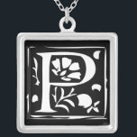 Momogram Silver Necklace<br><div class="desc">Keepsake Necklaces Choose either Silver Plated Gold Finish or Sterling Silver Unique Personalised Custom !st Christmas Gift Wedding Keepsake Wedding Party Necklaces - to change background colour - click customise - click edit - choose last tool in drop down menu and choose from one of the colours shown or enter...</div>