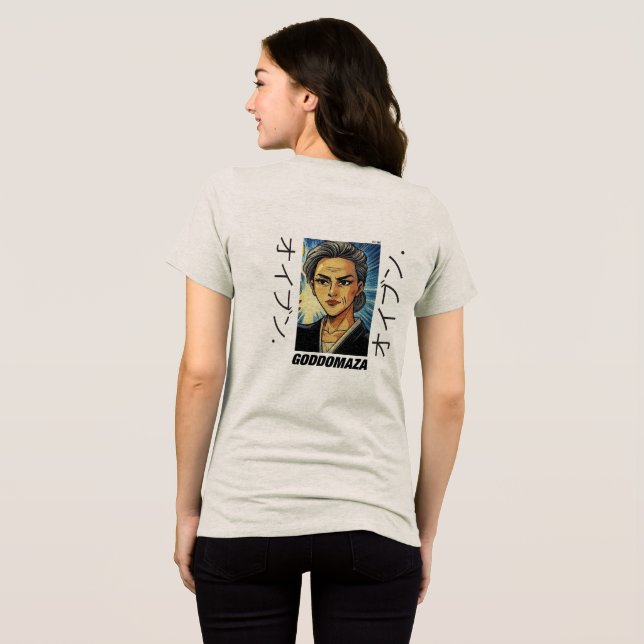 MOMOKO HEAD BW SKETCH Tri-Blend SHIRT (Back Full)