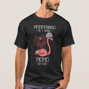 Momomingo Momo Flamingo Mother Mummy Mum T-Shirt