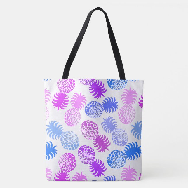 Momona Hawaiian Tropical Pineapple Beach Bag (Front)