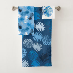 Momona Hawaiian Tropical Pineapple Coordinates Bath Towel Set