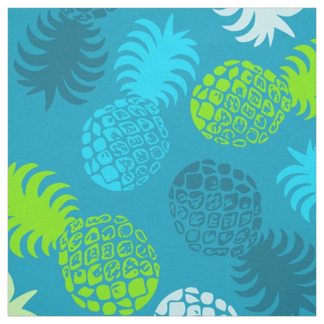 Momona Hawaiian Tropical Pineapple Fabric (Swatch)