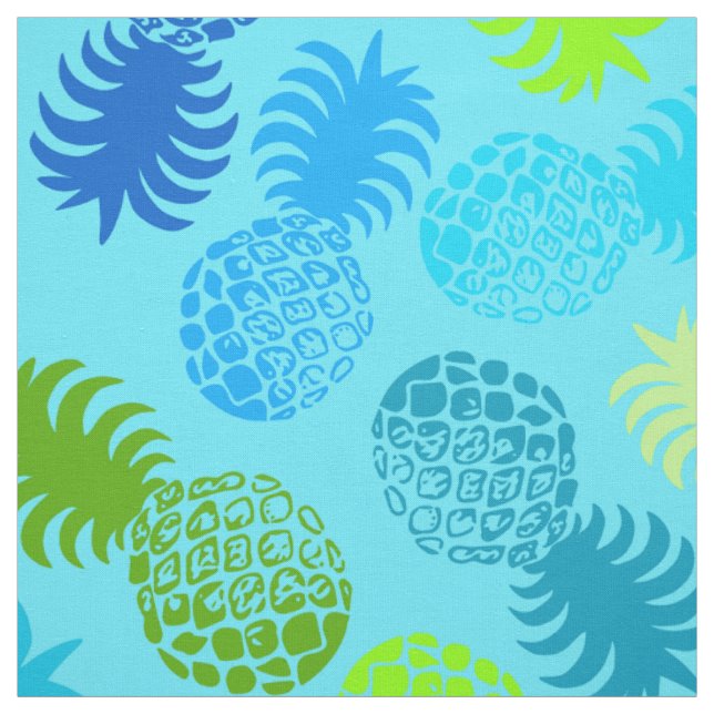 Momona Hawaiian Tropical Pineapple Fabric (Swatch)