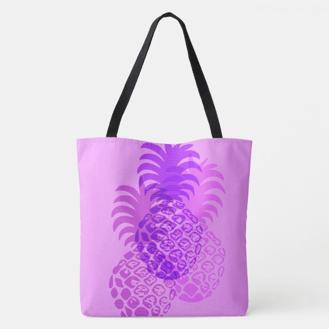 Momona Pineapple Hawaiian Reversible Beach Bag (Back)