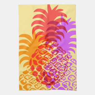 Momona Pineapple Hawaiian Tropical Tea Towel