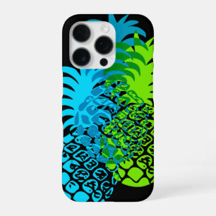 Momona Pineapple Hawaiian Tropical Teal iPhone 16 Pro Case