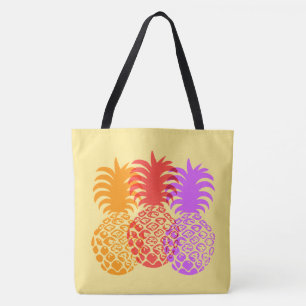 Momona Pineapple Tropical Trio Hawaiian Beach Bag