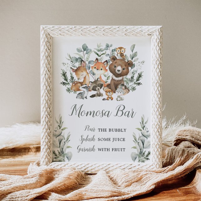 Momosa Bar Eucalyptus Woodland Baby Animals Poster (Creator Uploaded)