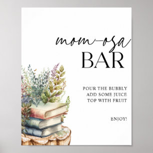 Momosa Bar Storybook Baby Shower Poster