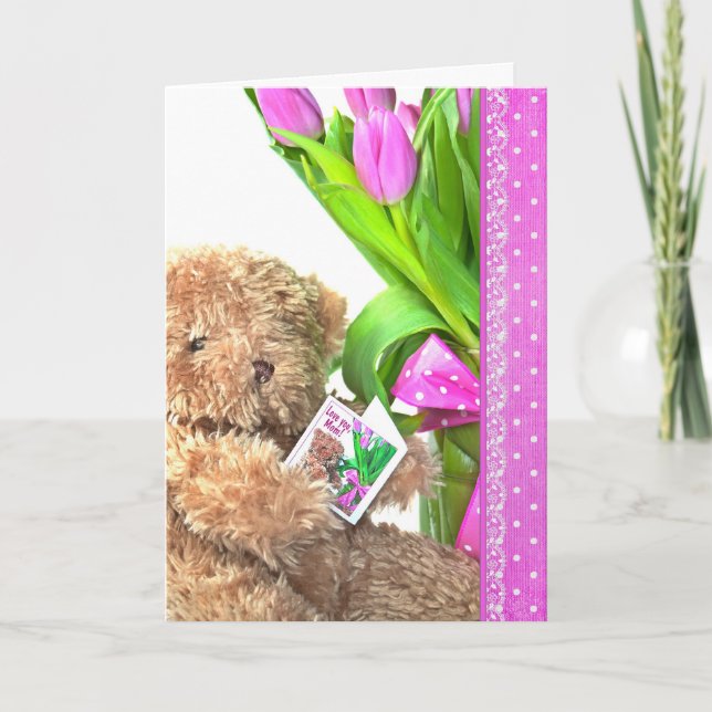 Mom's Birthday Bear Card (Front)
