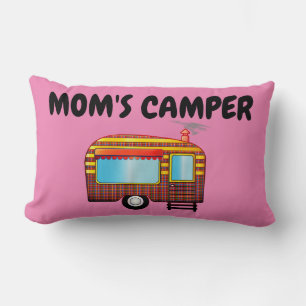 MOM'S CAMPER PINK LUMBAR PILLOWS