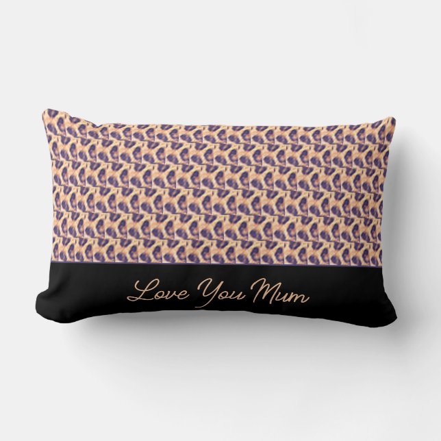 Mom's Cute and Awesome Leopard Pattern  Lumbar Cushion (Front)