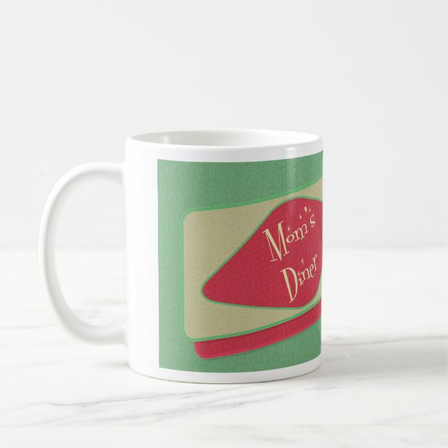 Moms Diner 1950s design Coffee Mug (Left)