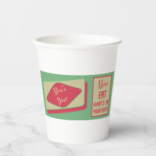 Moms Diner 1950s design Paper Cups