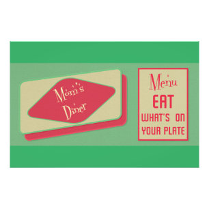 Moms Diner 1950s design Photo Print