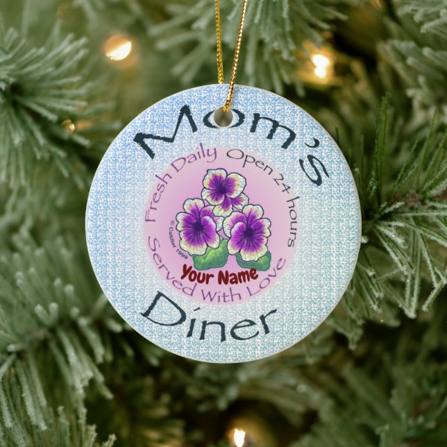 Moms Diner Ceramic Tree Decoration (Tree)