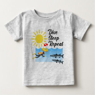 Moms Diving Buddy Design - Baby Fine Jersey T-Shir T-Shirt