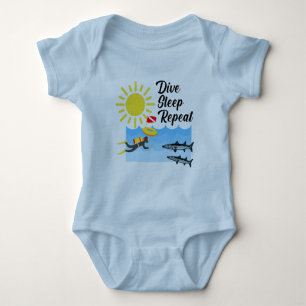 Moms Diving Buddy Design - Baby Jersey Bodysuit