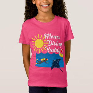 Moms Diving Buddy Design - Girls' Fine Jersey T-Sh T-Shirt
