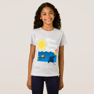 Moms Diving Buddy Design - Girls' Fine Jersey T-Sh T-Shirt