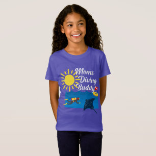 Moms Diving Buddy Design - Girls' Fine Jersey T-Sh T-Shirt