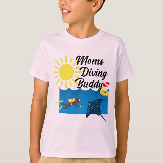Moms Diving Buddy Design - Kids' Basic T-Shirt (Front)