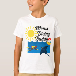 Moms Diving Buddy Design - Kids' Basic T-Shirt