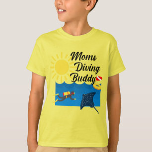Moms Diving Buddy Design - Kids' Basic T-Shirt