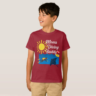 Moms Diving Buddy Design - Kids' Basic T-Shirt
