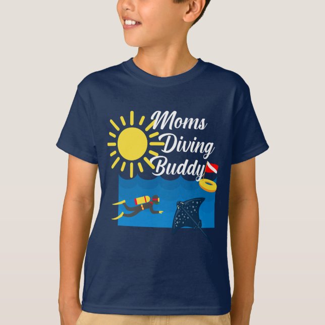 Moms Diving Buddy Design - Kids' Basic T-Shirt (Front)