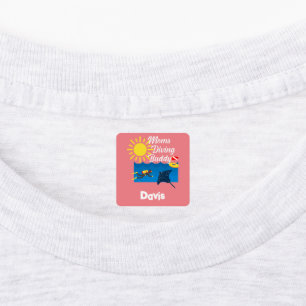 Moms Diving Buddy Design - Small Square Clothing L