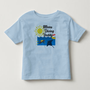 Moms Diving Buddy Design - Toddler Fine Jersey T-S T-Shirt