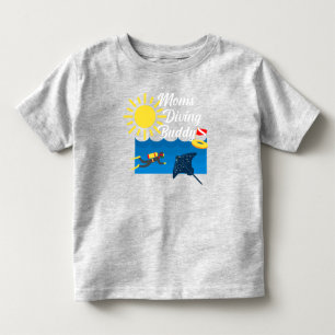 Moms Diving Buddy Design - Toddler Fine Jersey T-S T-Shirt