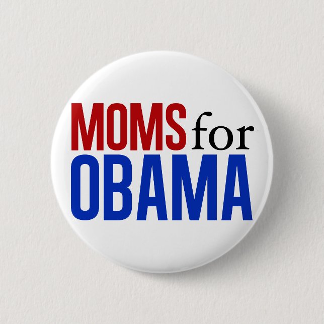 Moms for Obama 6 Cm Round Badge (Front)