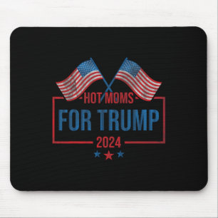 Moms For Trump 2024 Republican Usa Flag Mouse Pad