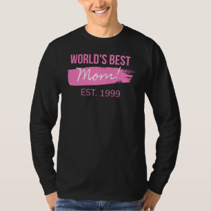 Moms Infinite Charm: Worlds Best Mum EST. 1999 Tee