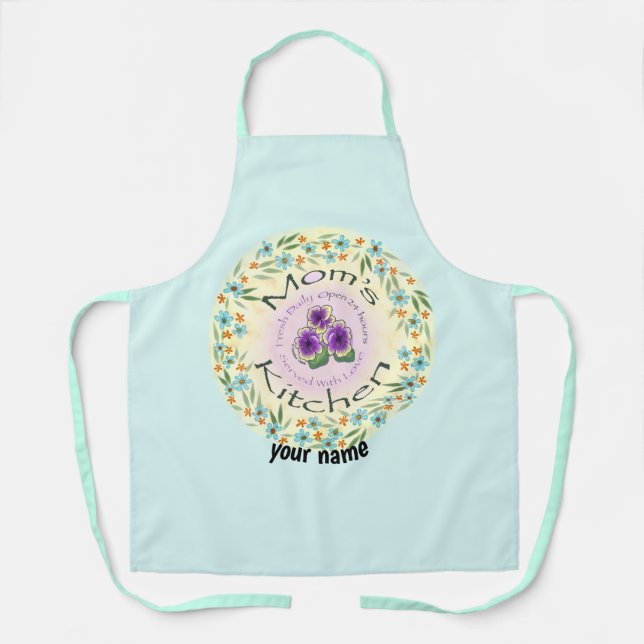 Moms Kitchen   Apron (Front)
