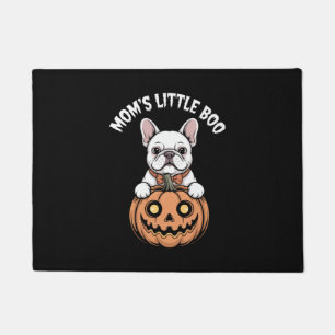 Mom's Little Boo French Bulldog Hallowen Doormat