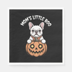 Mom's Little Boo French Bulldog Hallowen Napkin